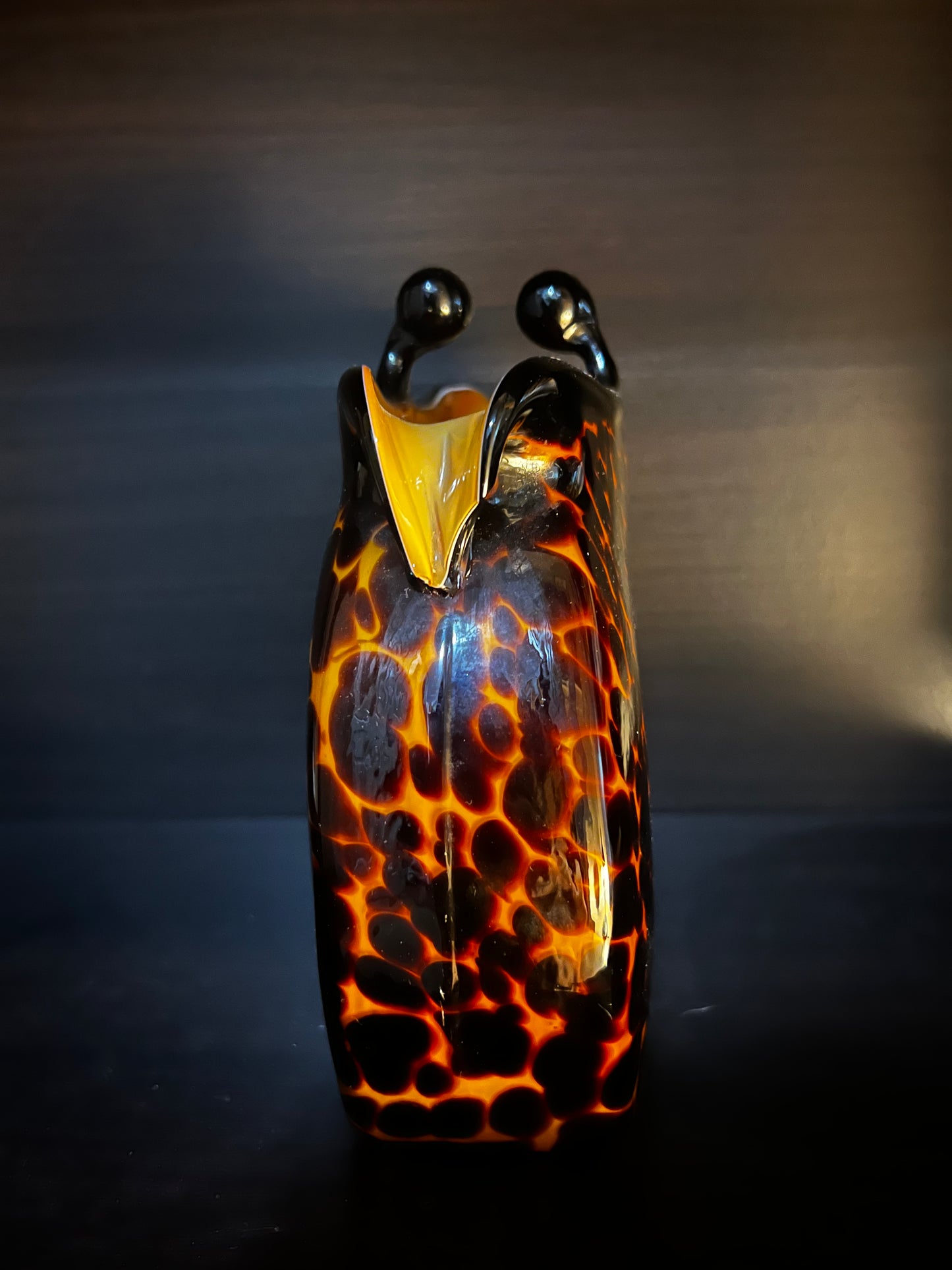 Murano Vintage Glass Purse Vase