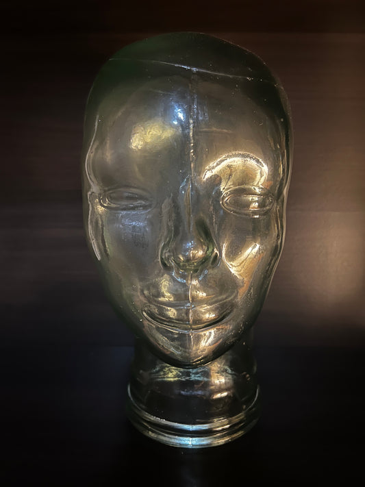 Vintage Glass Head Decor