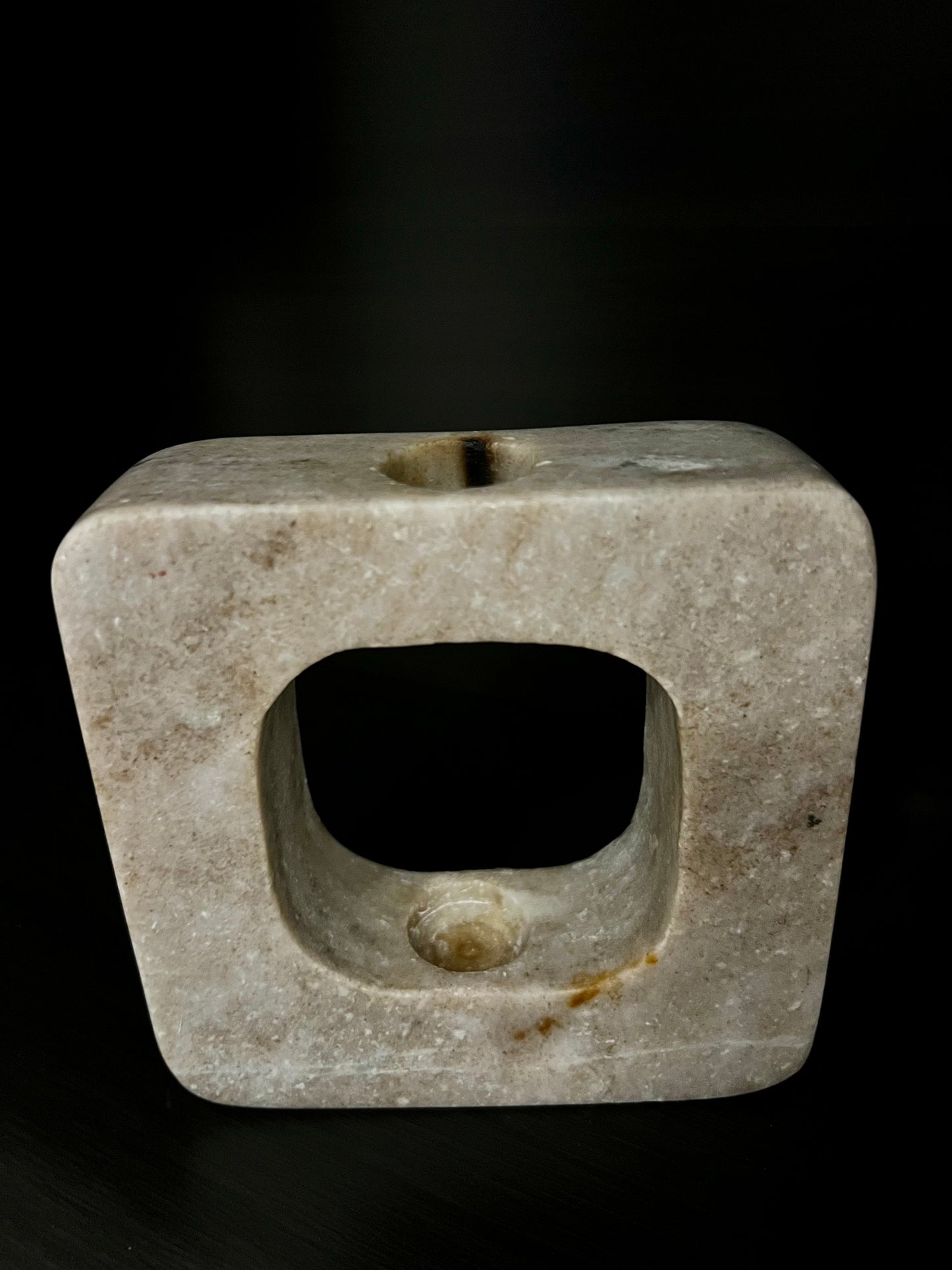 Square Marble Taper Candle Holder