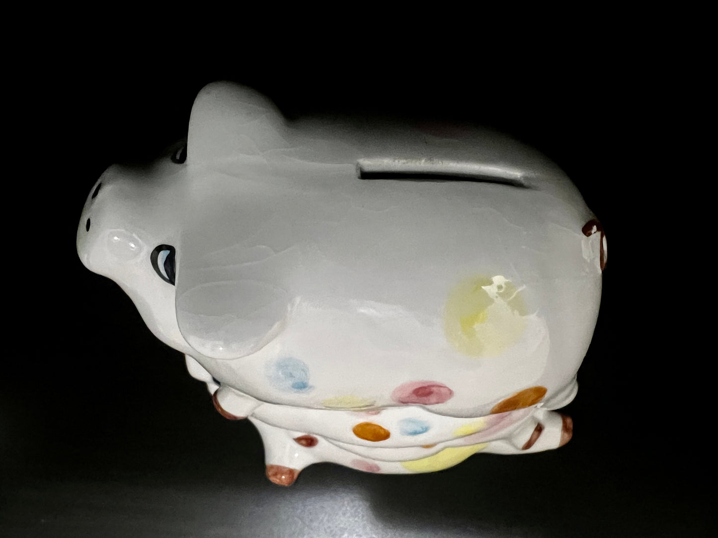 4-Pig Pyramid Ceramic Piggy Bank