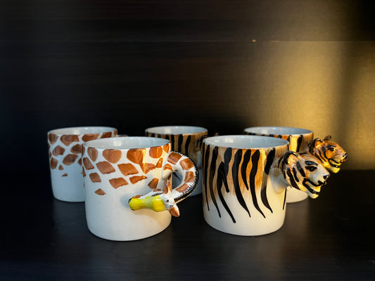 Animal  Espresso Mug Set